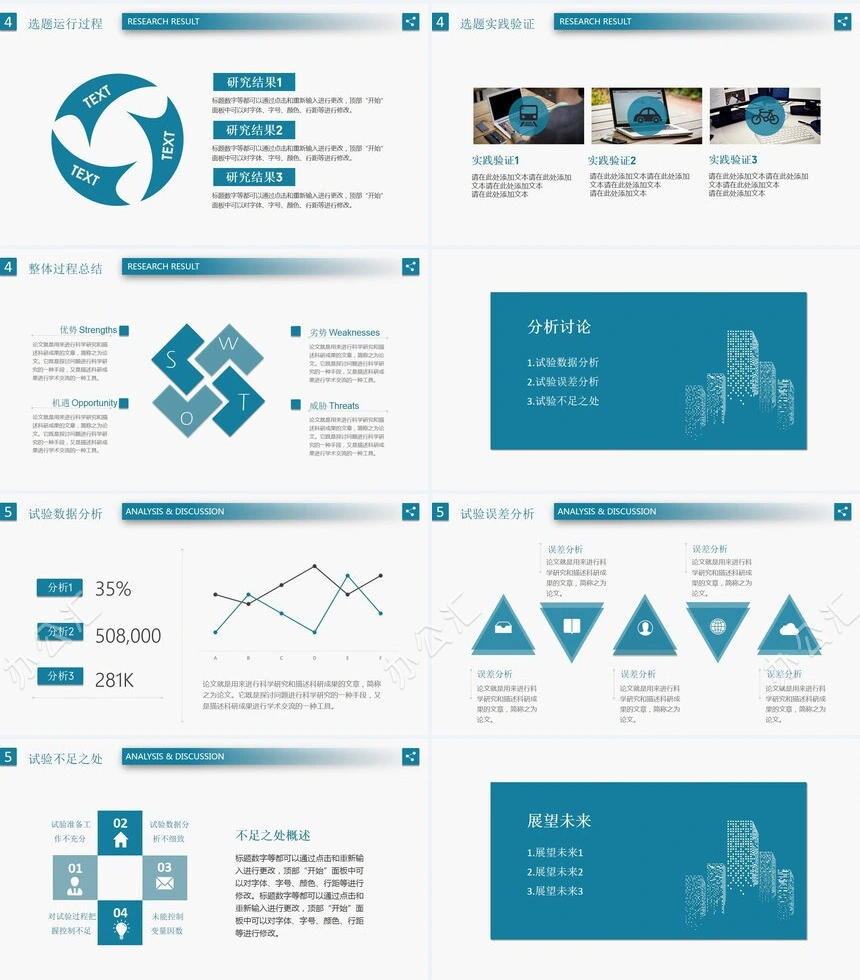 毕业答辩PPT模板可用于本科毕业答辩硕士毕业答辩学术研究(2)