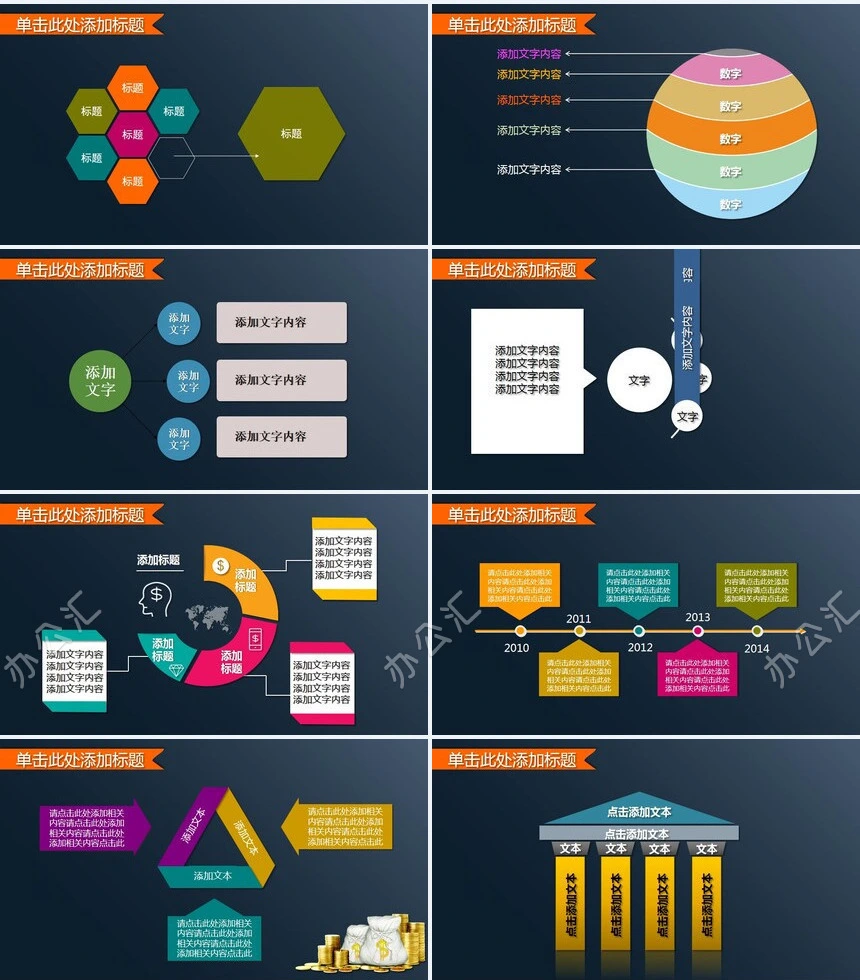 工作汇报工作总结企业管理商业演示通用PPT模板