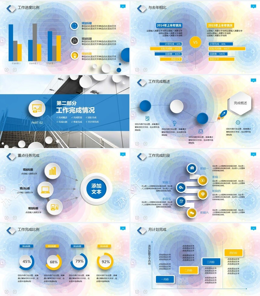 年终总结工作总结PPT模板