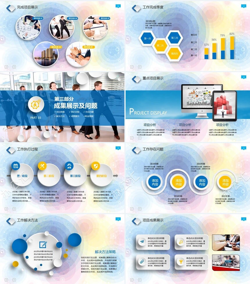 年终总结工作总结PPT模板