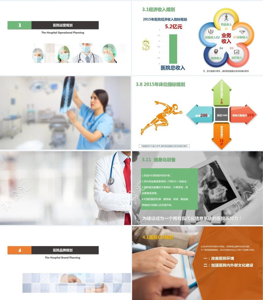 某医院年度工作计划总结通用PPT模板