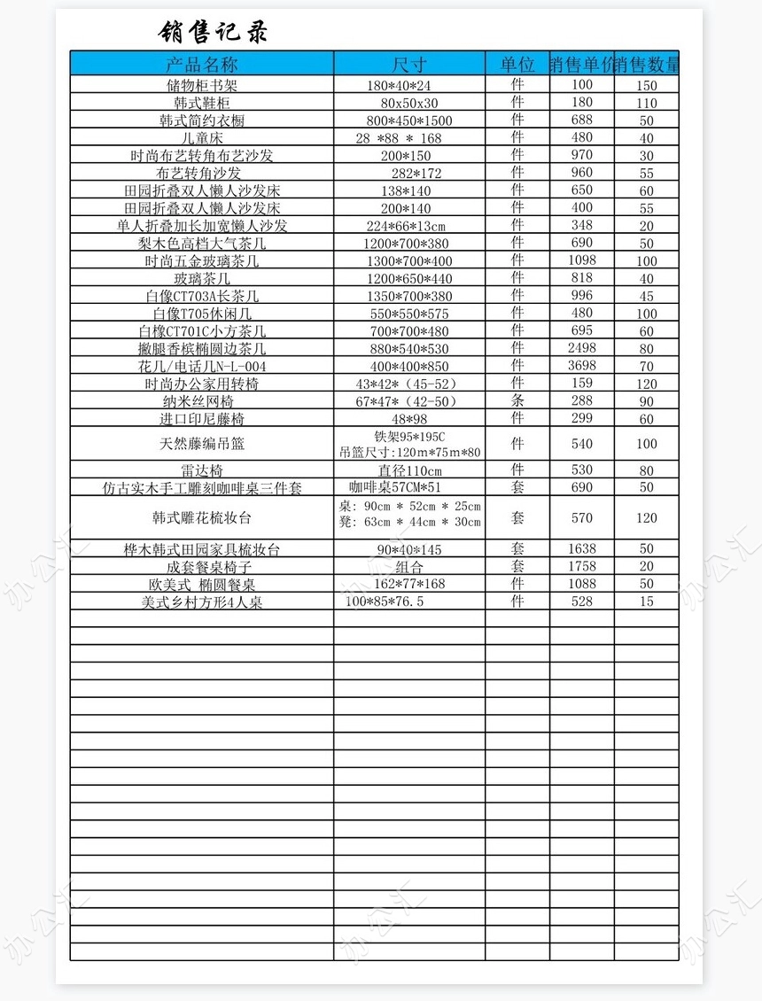 应收账款余额统计表