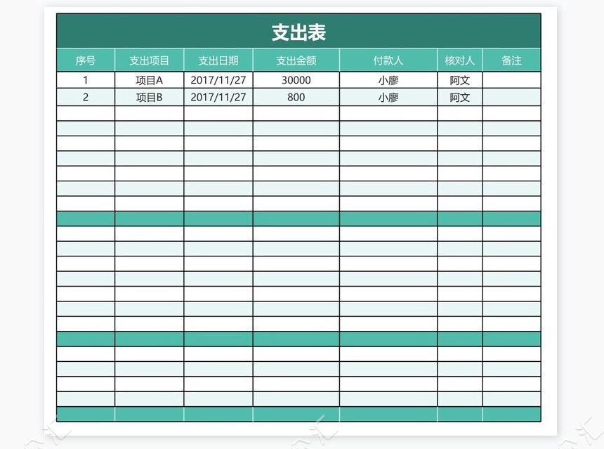 企业财务收入支出记账管理
