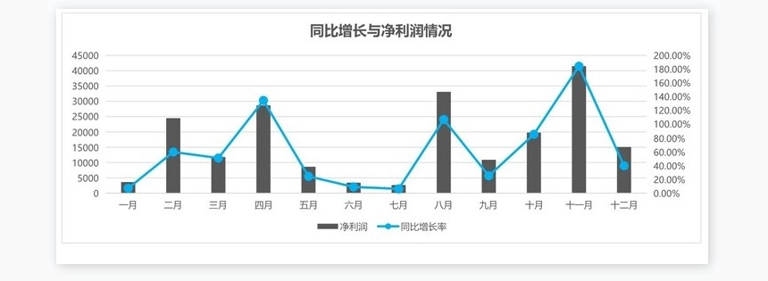 年度财务营收分析报表