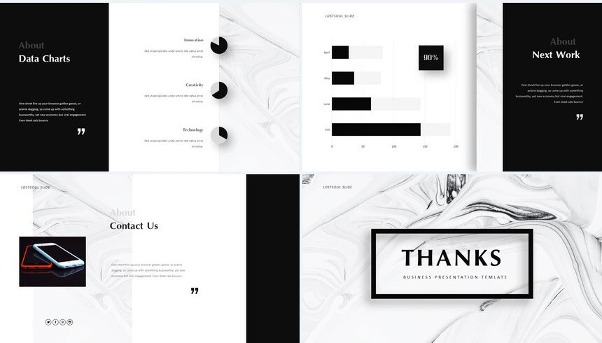 时尚水彩风格通用PPT模板(84)