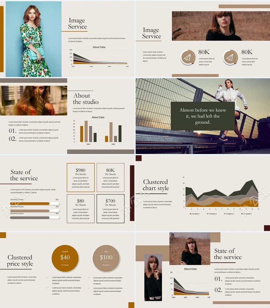 低调沉稳莫兰迪风格通用PPT模板