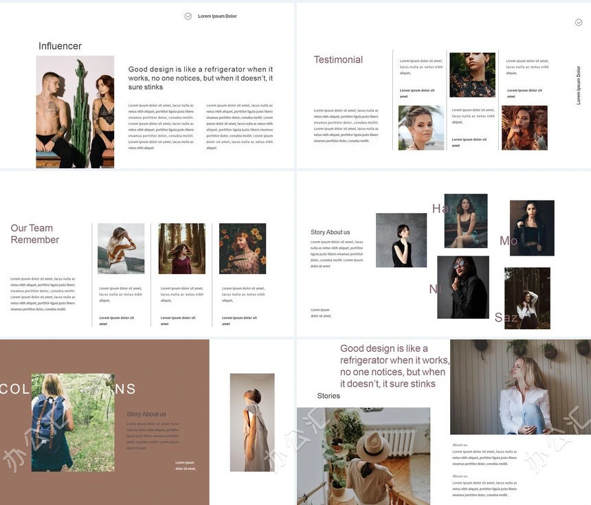 莫兰迪风格通用PPT模板(11)