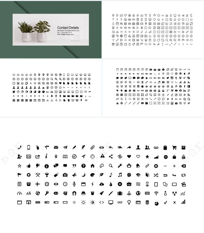 莫兰迪风格通用PPT模板(12)