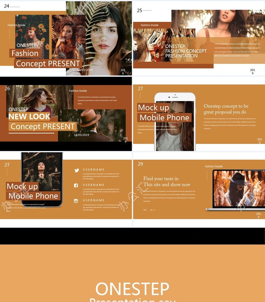 莫兰迪风格通用PPT模板(33)