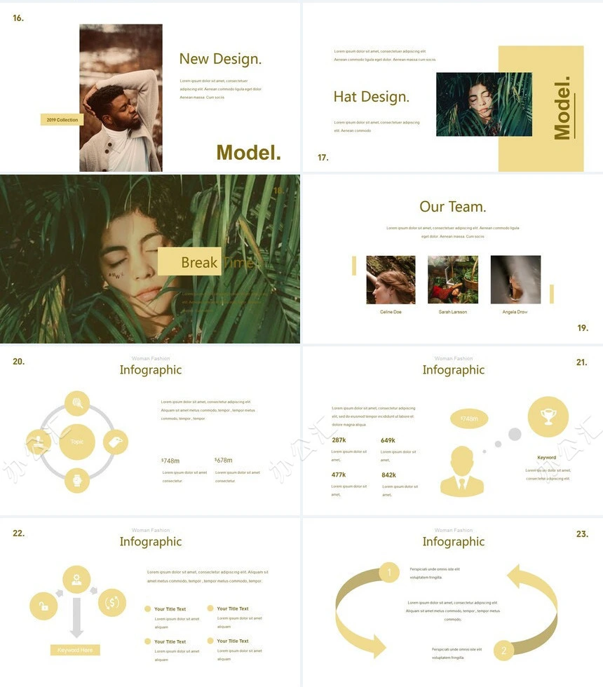 莫兰迪风格通用PPT模板(68)