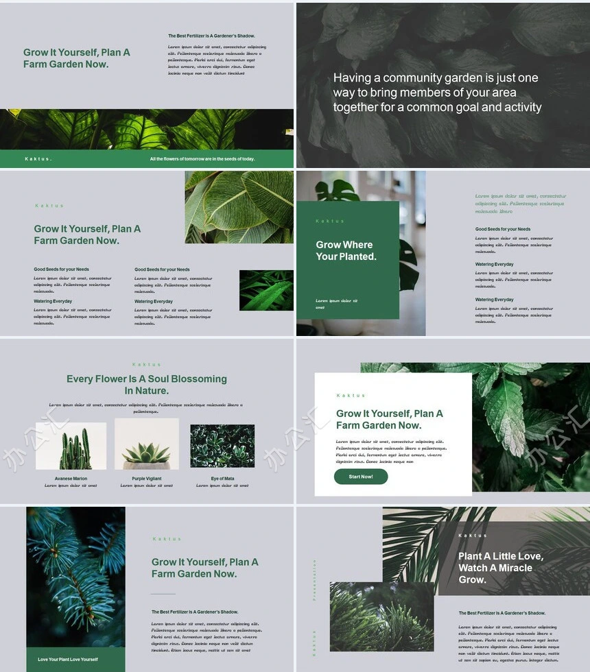 莫兰迪风格通用PPT模板(73)