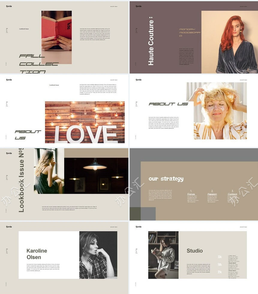 高级时尚莫兰迪风格通用PPT模板