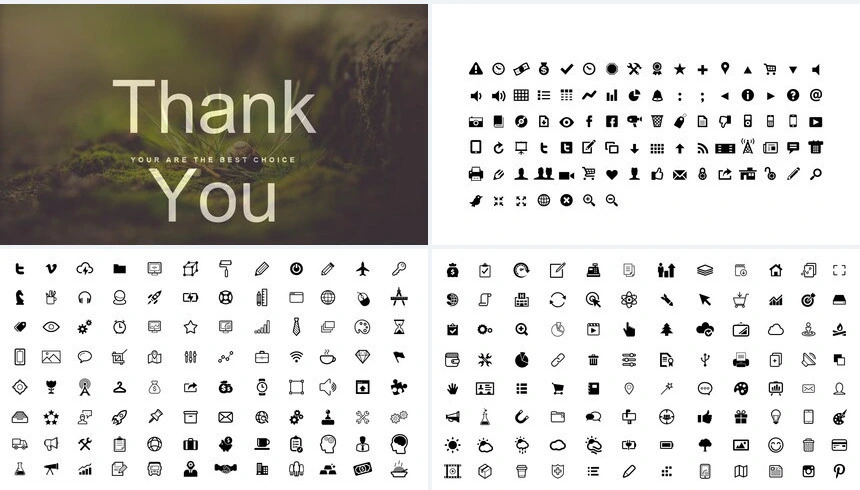 森系小清新通用PPT模板(27)