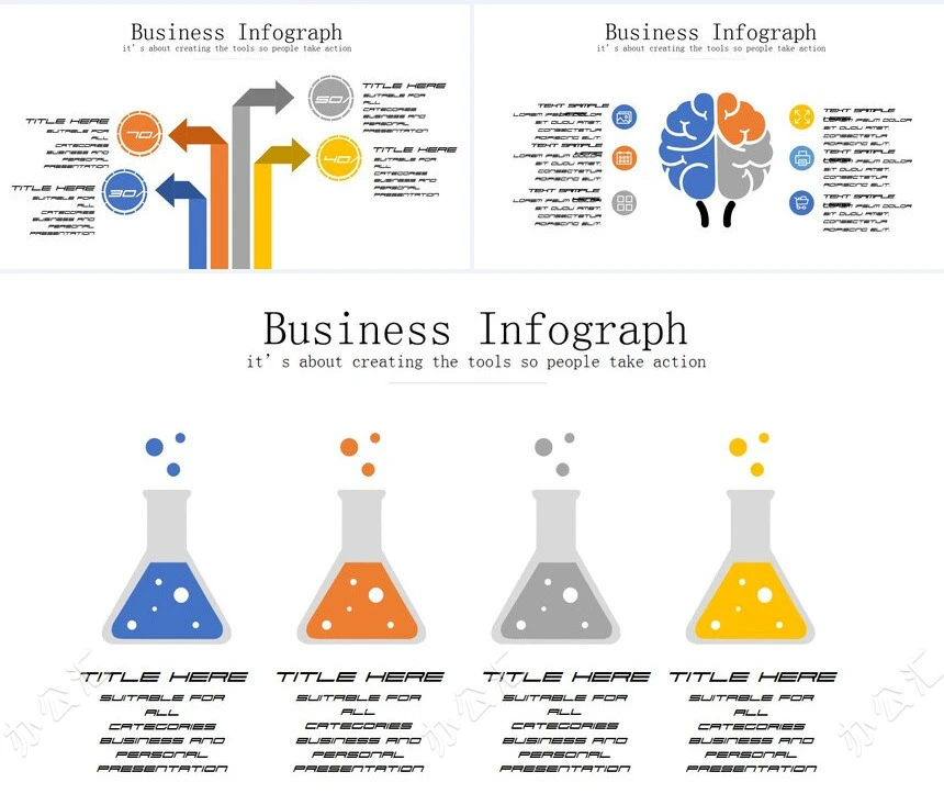 10款思维导图可视化图表PPT模板