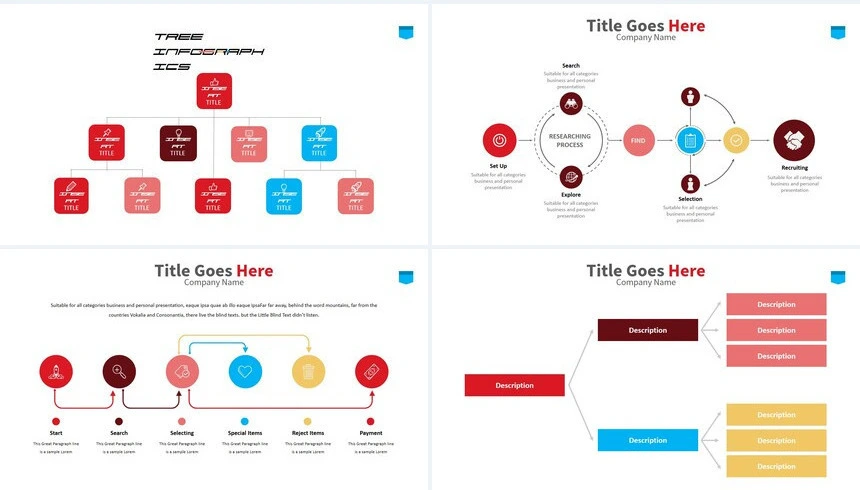 11款思维导图可视化图表PPT模板