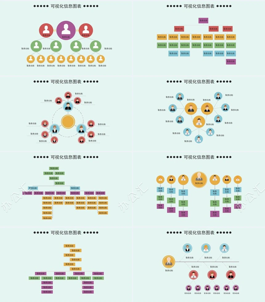 流程思维导图PPT图表合集可视化实用图表