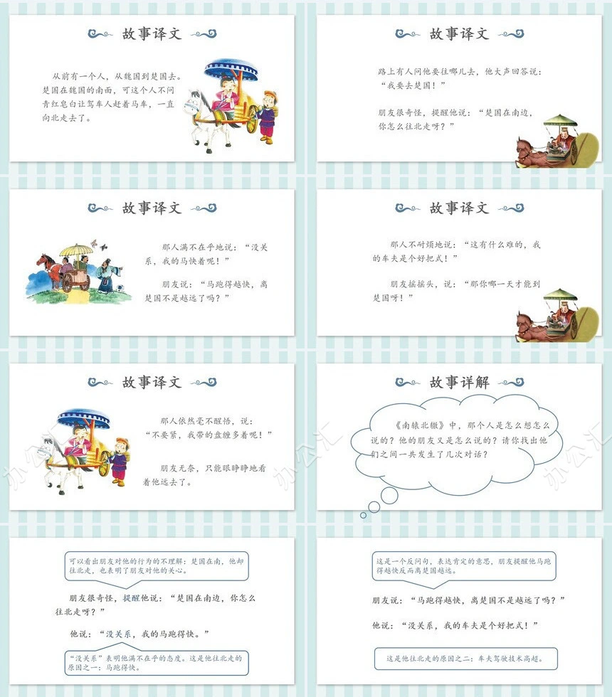 南辕北辙成语故事PPT模板
