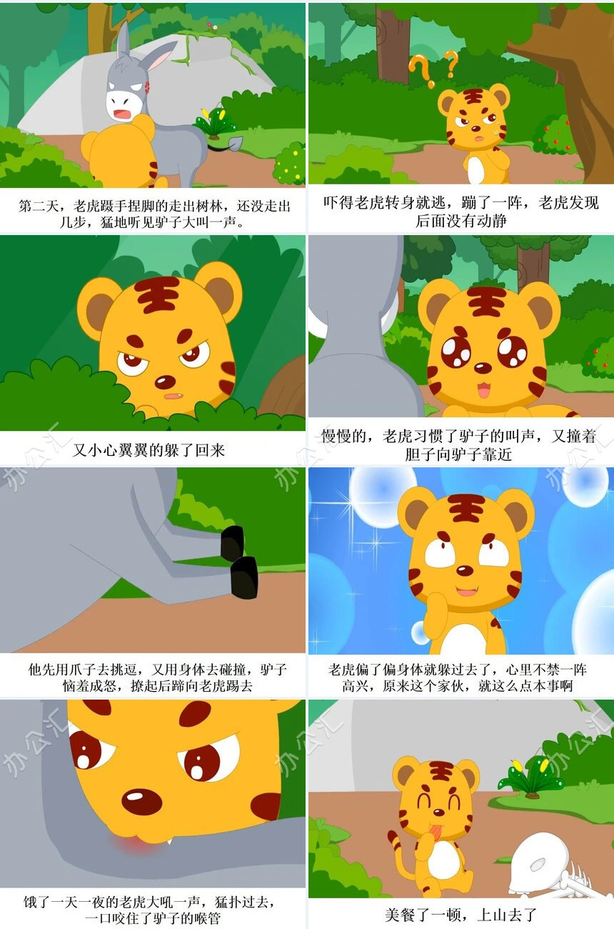 黔驴技穷成语故事PPT模板