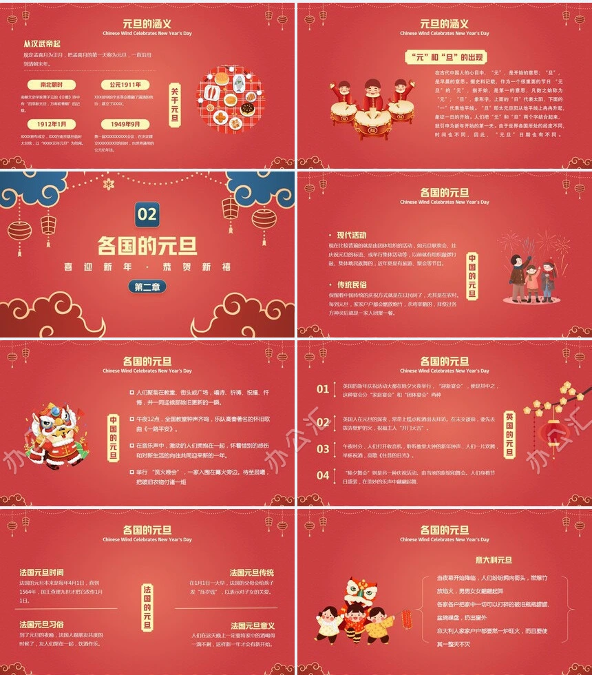 年终总结新年计划述职报告通用PPT模板(30)